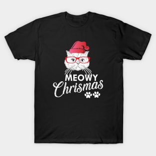 Cat - Meowy Christmas T-Shirt